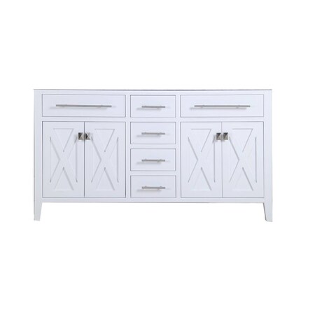 Laviva Wimbledon, 60, White Cabinet & White Carrera Counter 313YG319-60W-WC